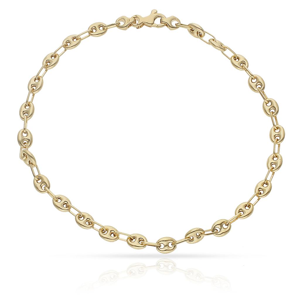 PULSERA ORO 18KL HUECA CALABROTE - 4MM