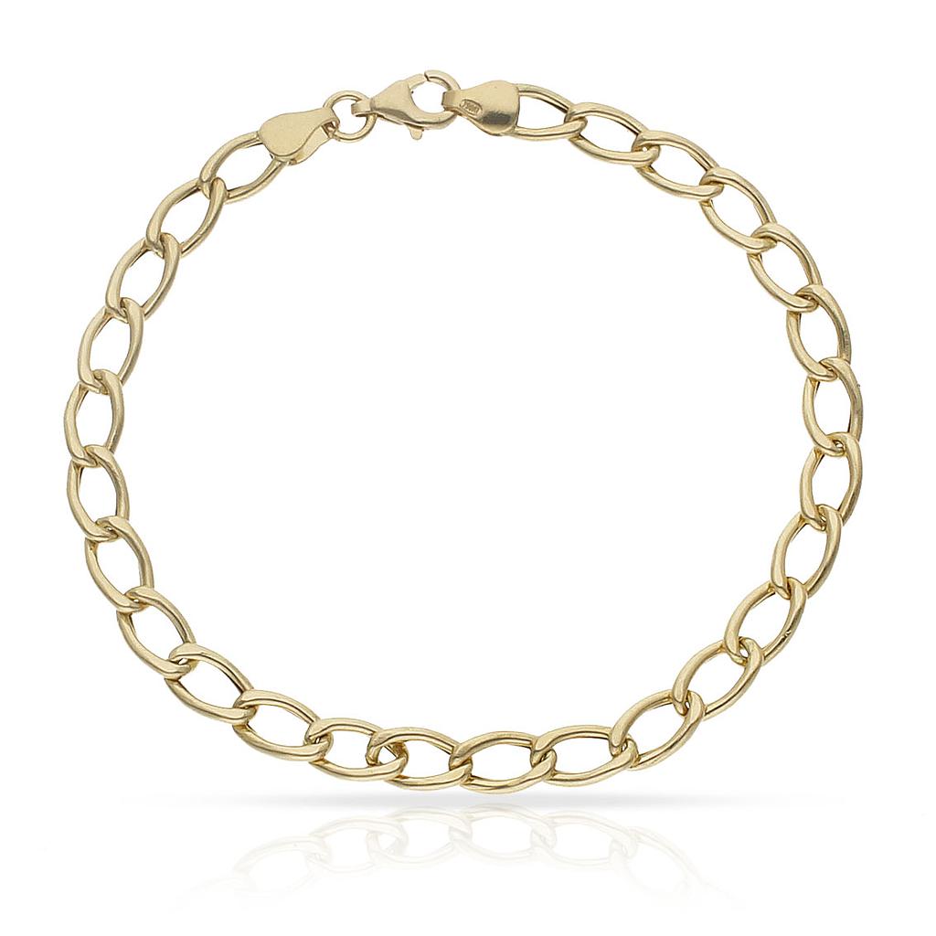 PULSERA ORO 18KL HUECA OVAL
