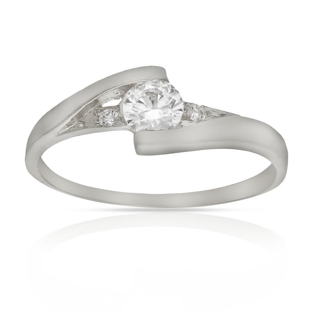 SORTIJA ORO BLANCO 18KL CIRCONITAS