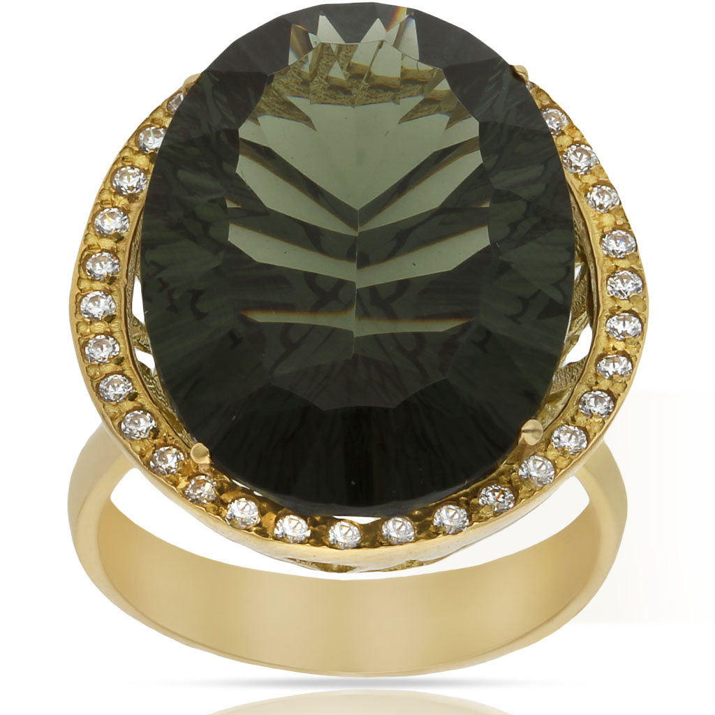 SORTIJA ORO 18KL - PIEDRA TURMALINA