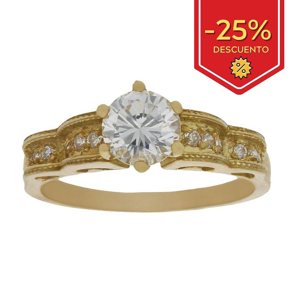 SORTIJA ORO 18KL CIRCONITAS