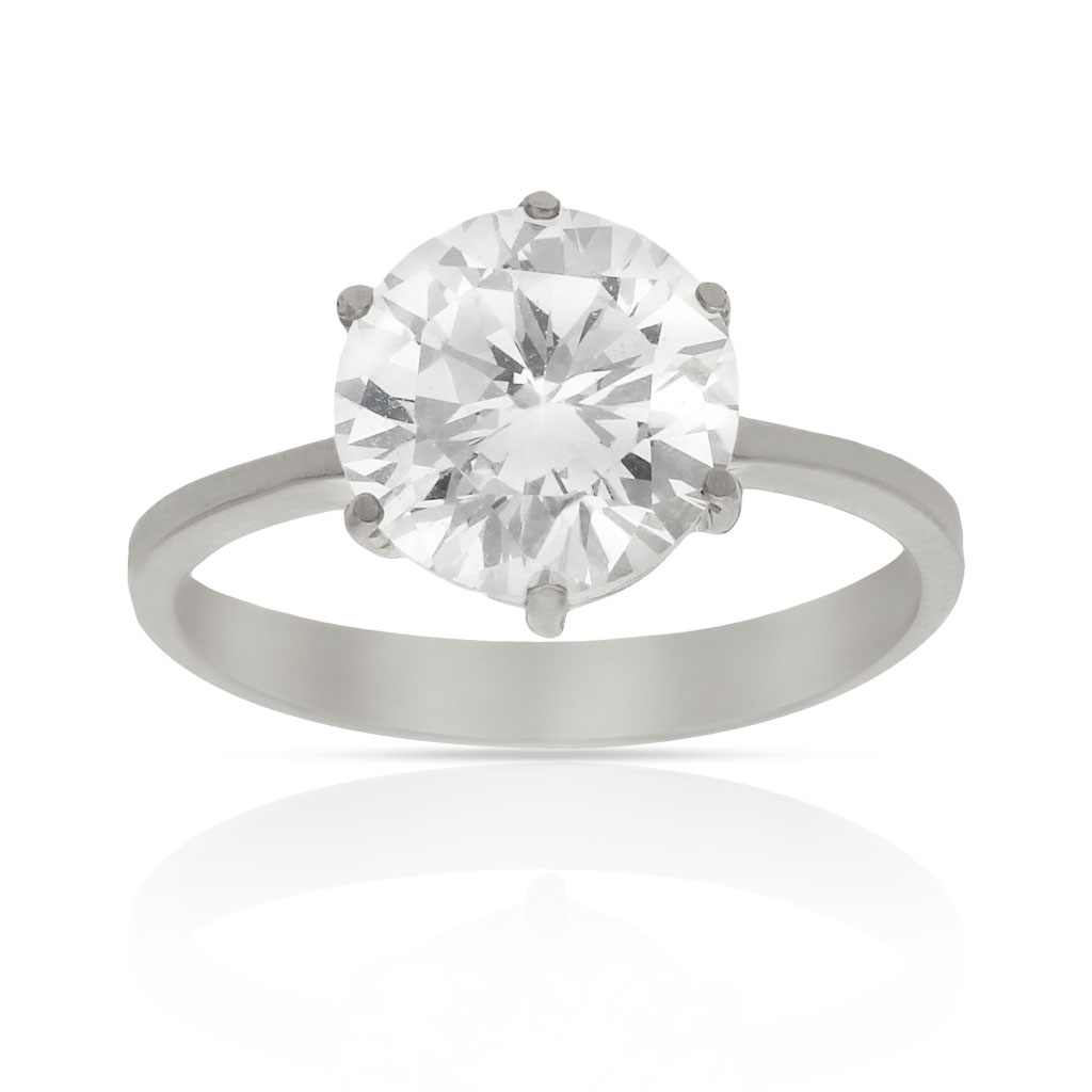 SORTIJA ORO BLANCO 18KL CIRCONITA