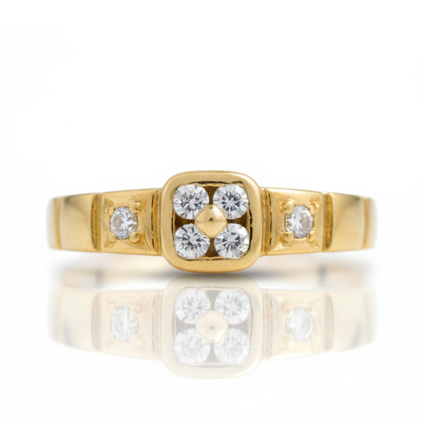 SORTIJA ORO 18KL CIRCONITAS