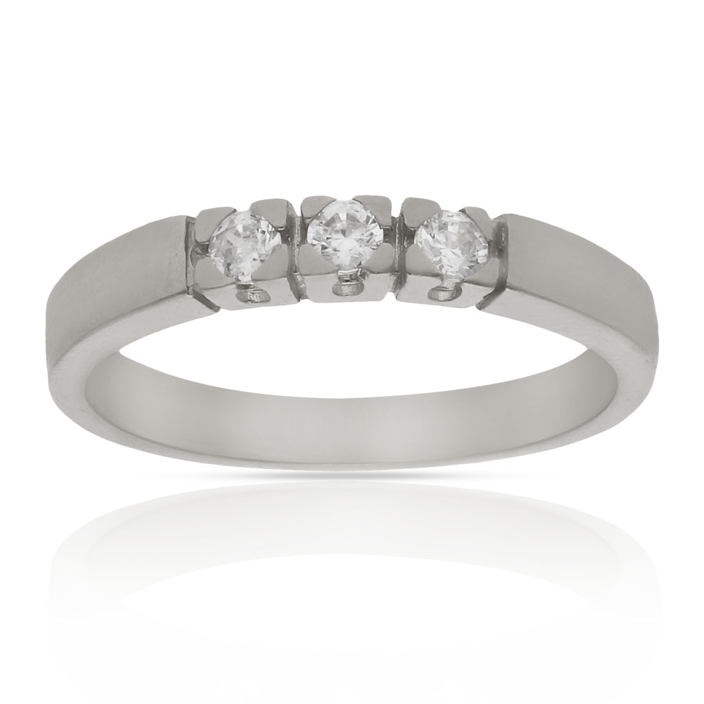 SORTIJA ORO BLANCO 18KL CIRCONITAS