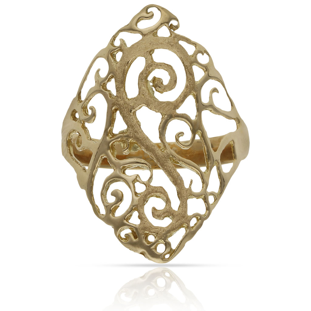 SORTIJA ORO 18KL FILIGRANA LANZADERA