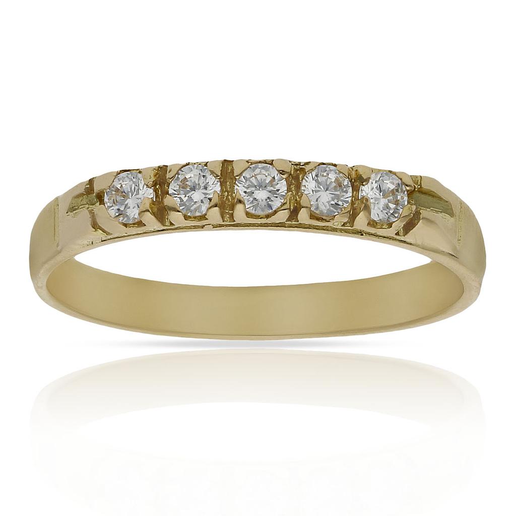 SORTIJA ORO 18KL CIRCONITAS