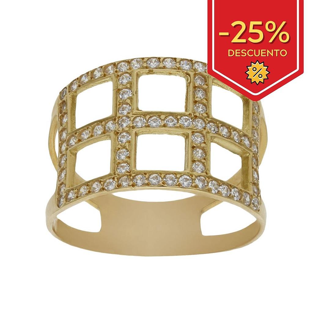 SORTIJA ORO 18KL CIRCONITAS