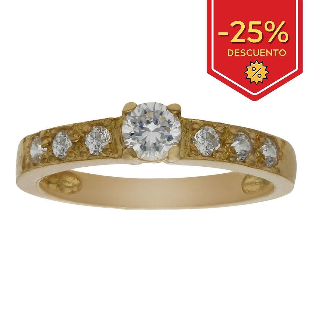 SORTIJA ORO 18KL CIRCONITAS