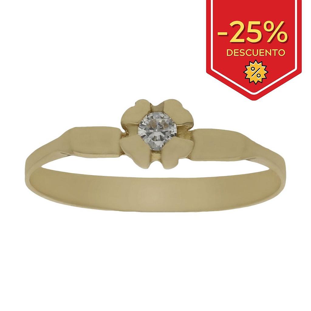 SORTIJA ORO 18KL CIRCONITA