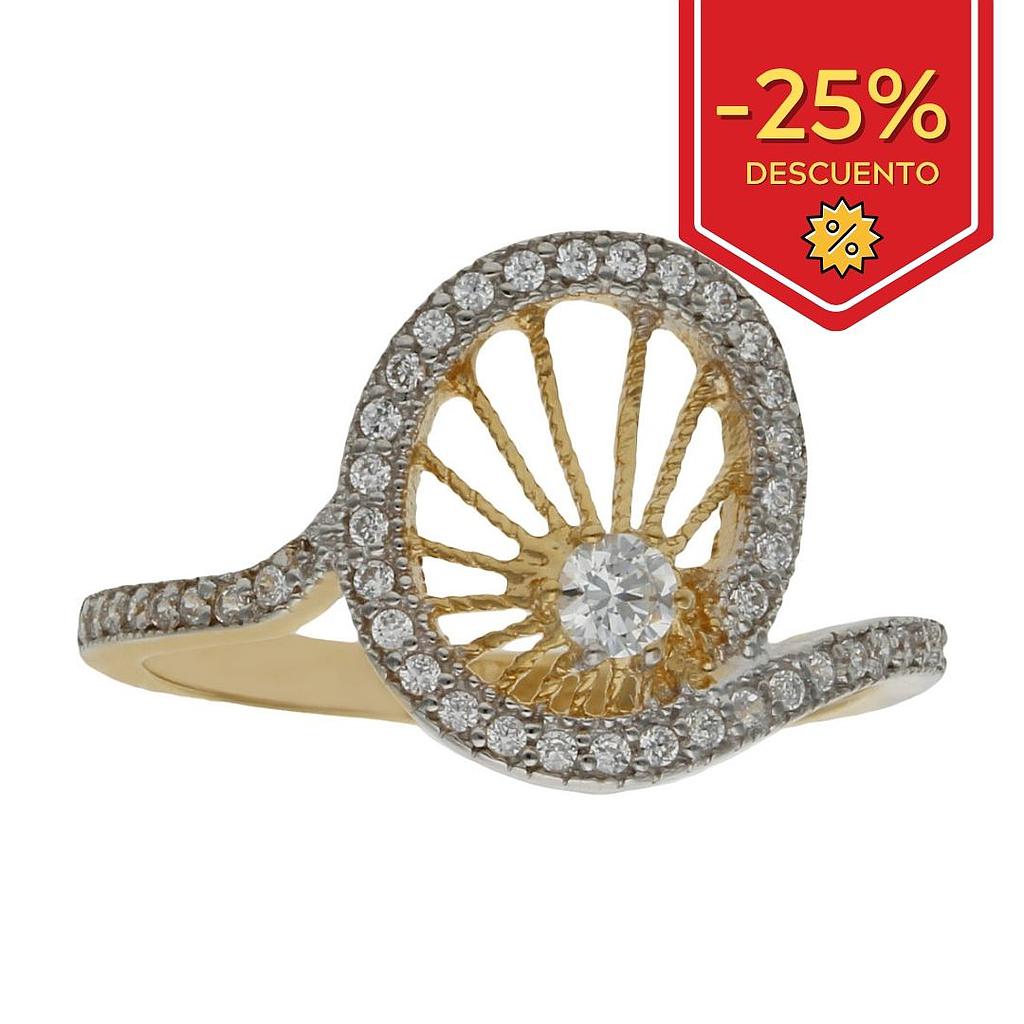 SORTIJA ORO 18KL CIRCONITAS