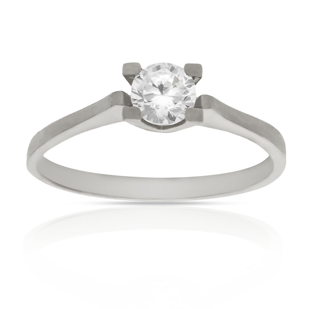 SORTIJA ORO BLANCO 18KL CIRCONITA