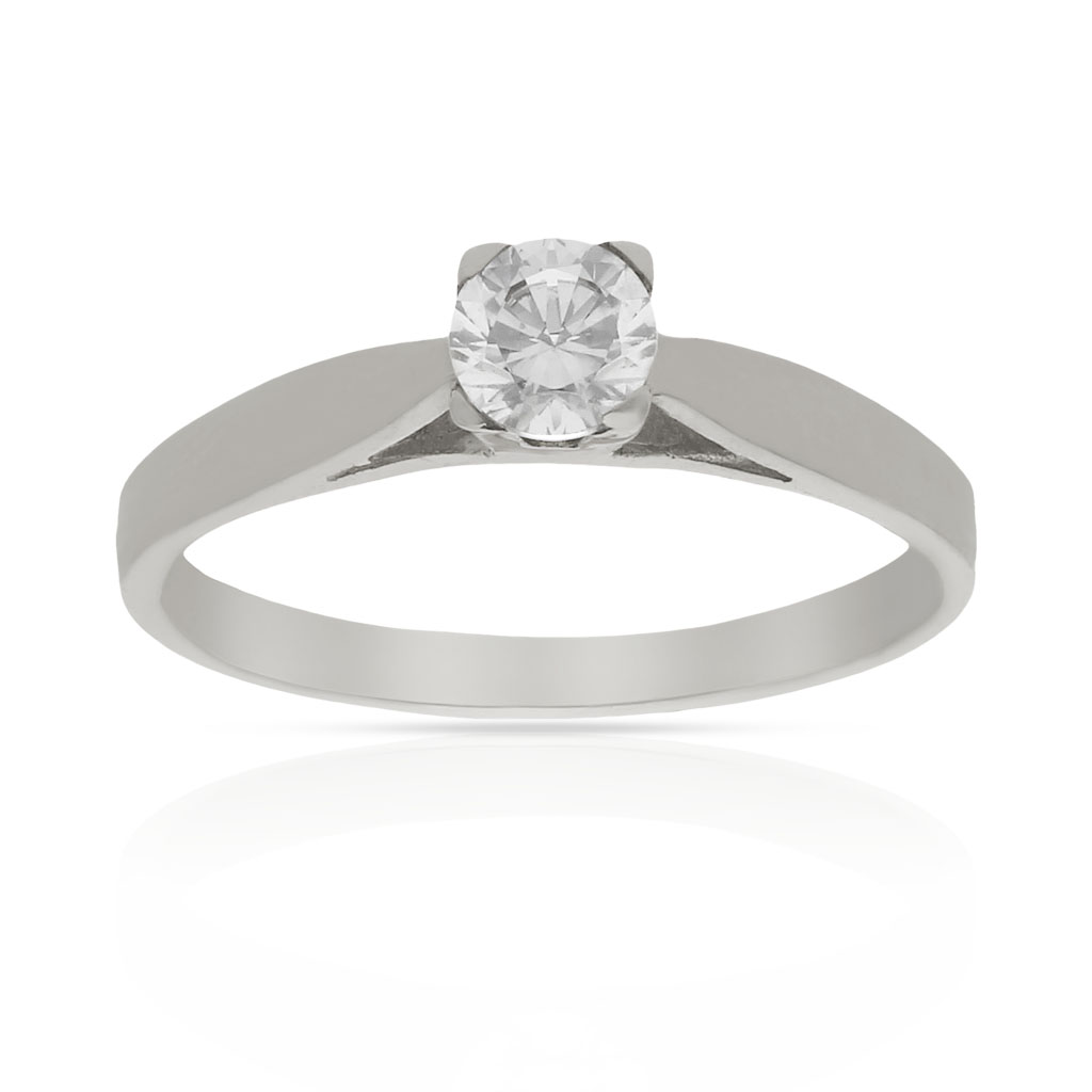 SORTIJA ORO BLANCO 18KL CIRCONITA