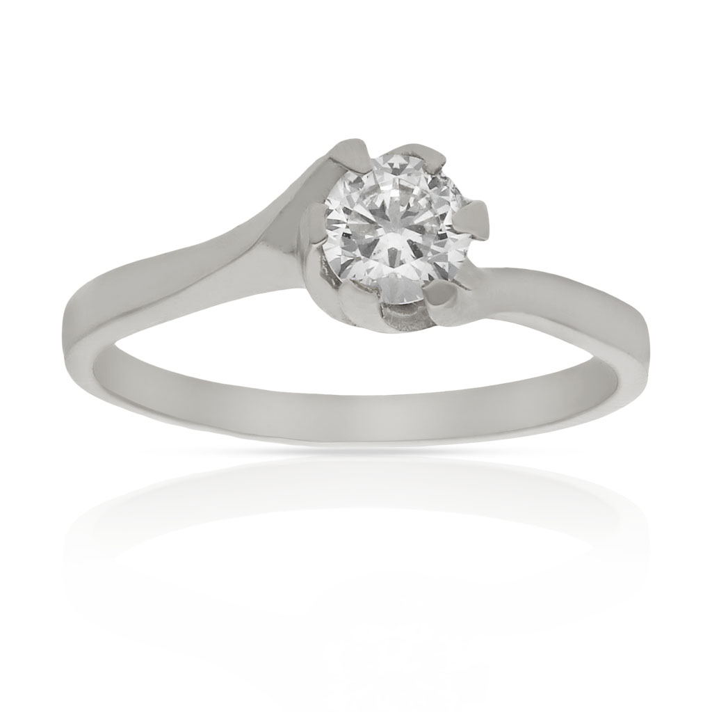 SORTIJA ORO BLANCO 18KL CIRCONITA