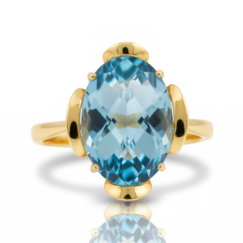 SORTIJA ORO 18KL PIEDRA COLOR