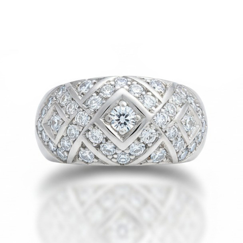 SORTIJA ORO BLANCO 18KL CIRCONITAS