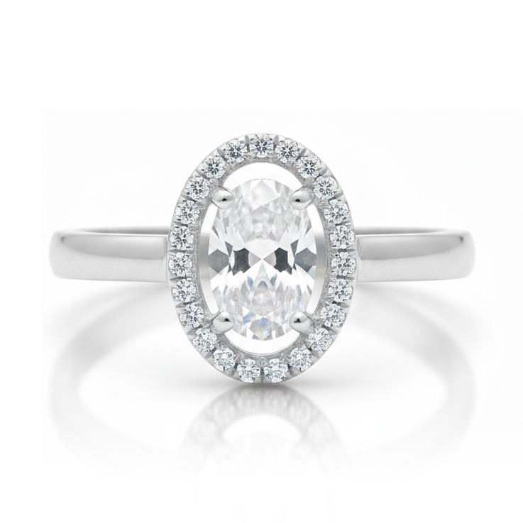 SORTIJA ORO BLANCO 18KL CIRCONITAS