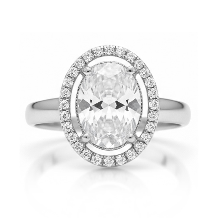 SORTIJA ORO BLANCO 18KL CIRCONITAS