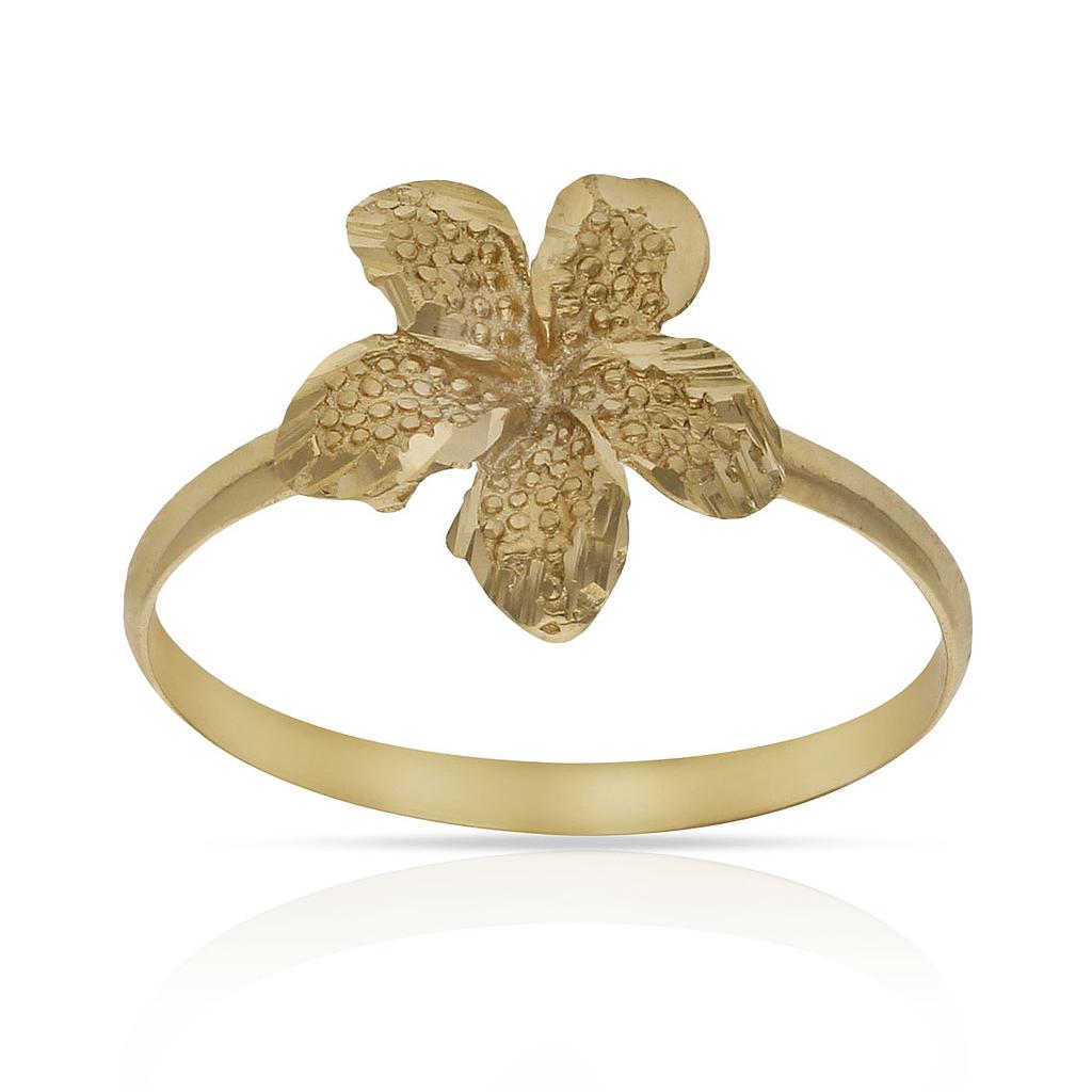 SORTIJA ORO 18KL FLOR TALLADA