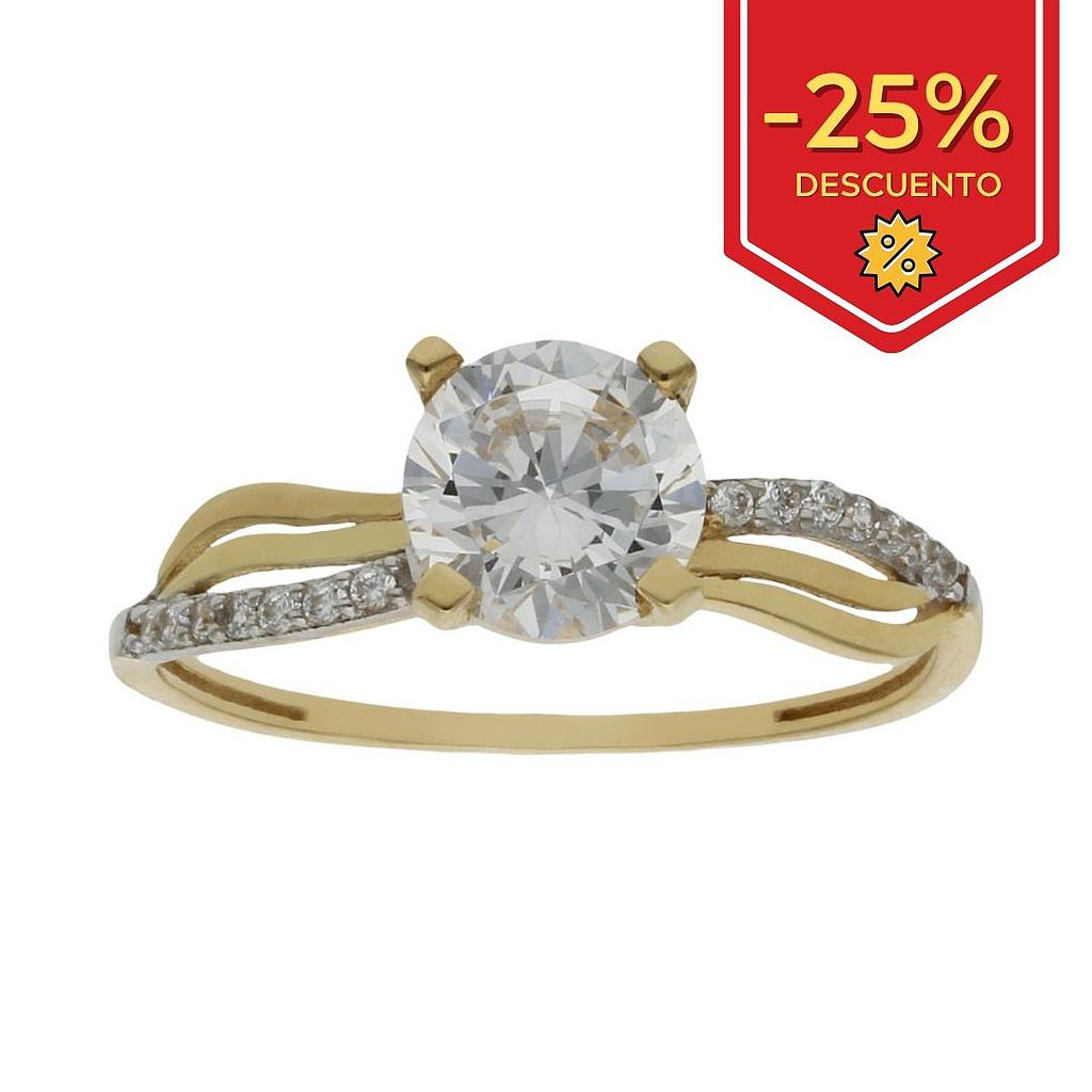 SORTIJA ORO 18KL CIRCONITAS