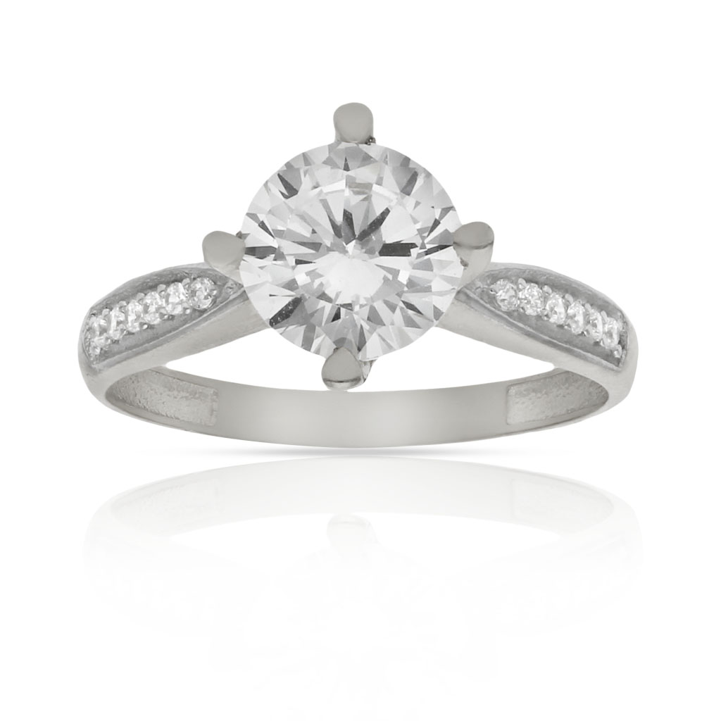 SORTIJA ORO BLANCO 18KL CIRCONITAS