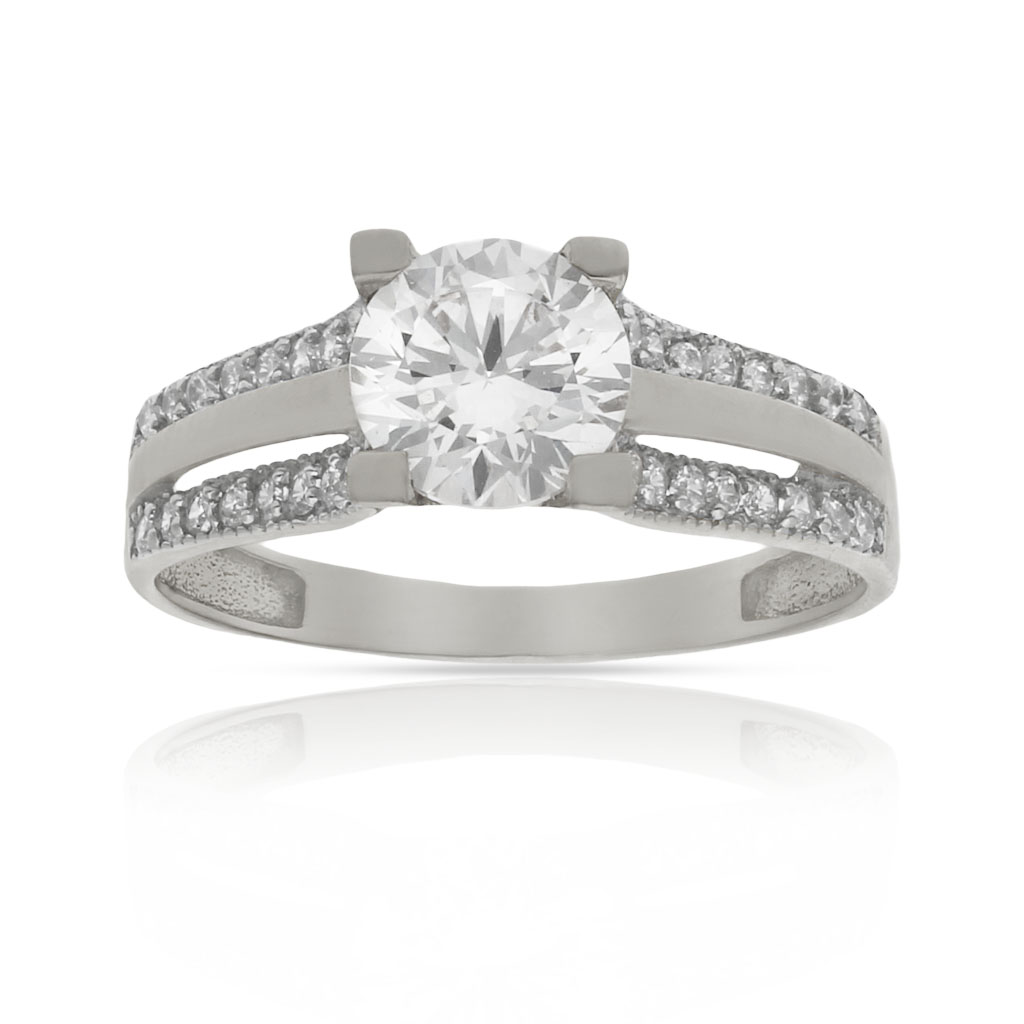 SORTIJA ORO BLANCO 18KL CIRCONITAS