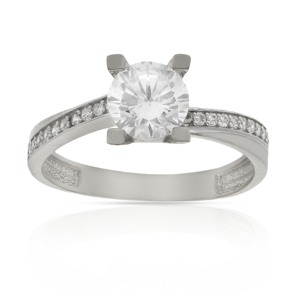 SORTIJA ORO BLANCO 18KL CIRCONITAS