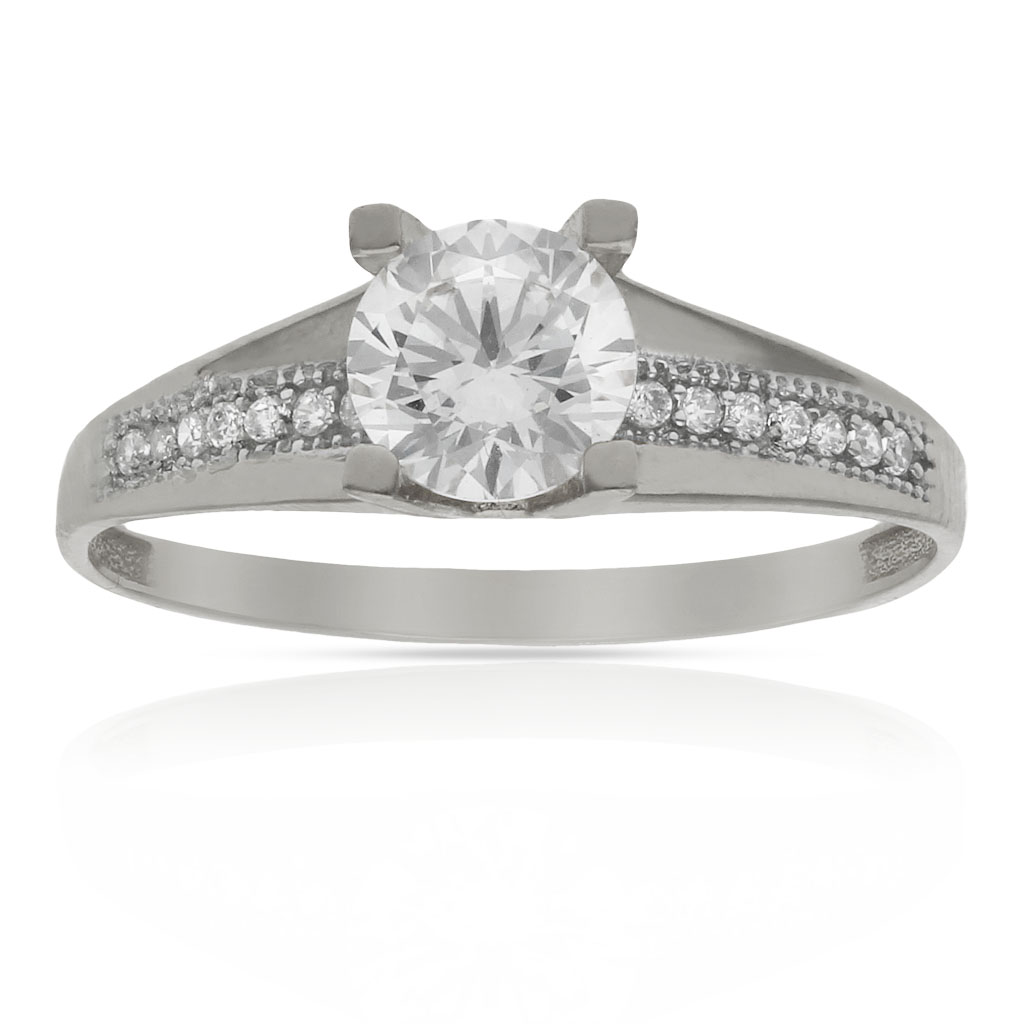 SORTIJA ORO BLANCO 18KL CIRCONITAS