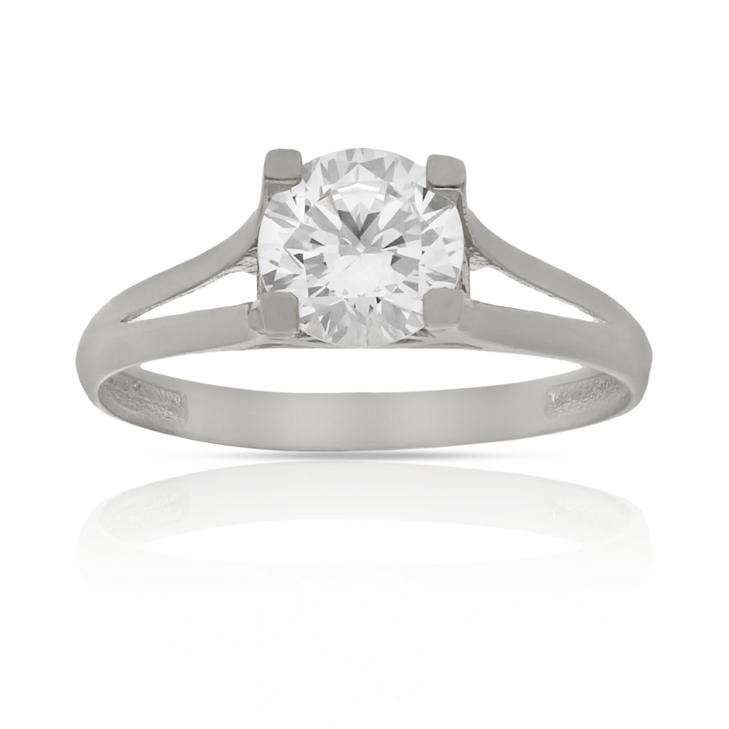 SORTIJA ORO BLANCO 18KL CIRCONITA