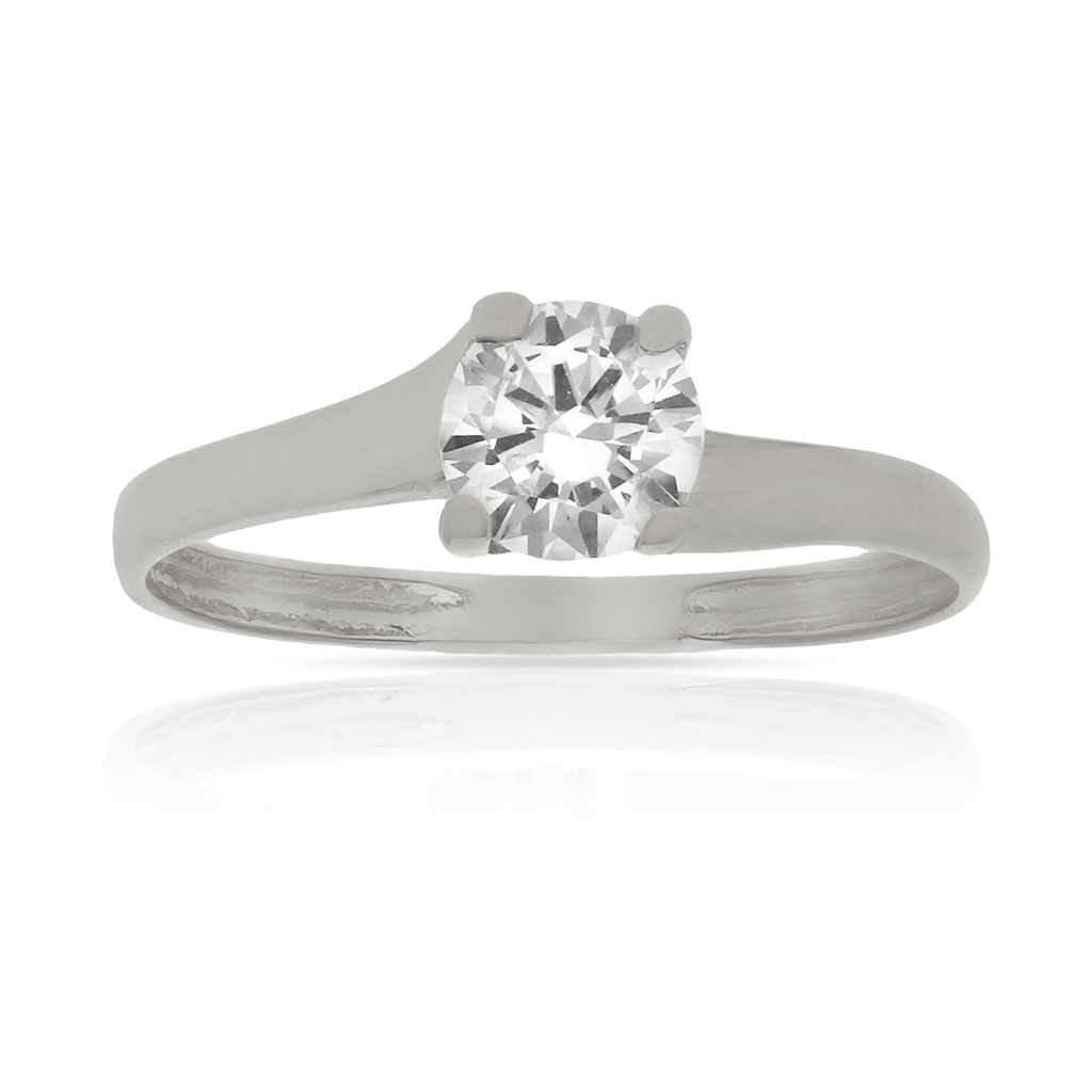 SORTIJA ORO BLANCO 18KL CIRCONITA