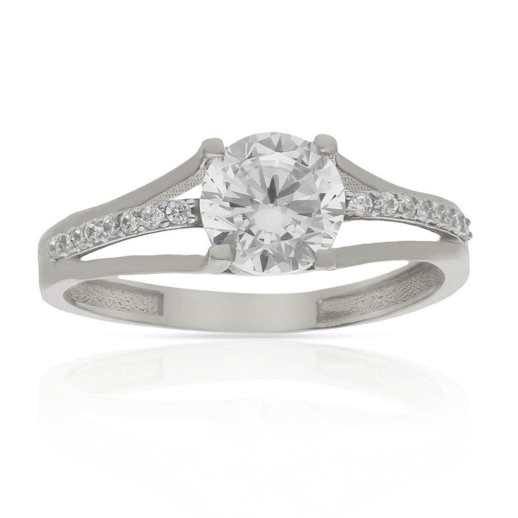 SORTIJA ORO BLANCO 18KL CIRCONITAS