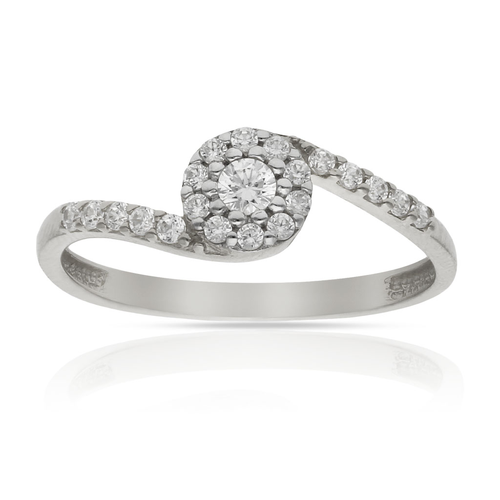 SORTIJA ORO BLANCO 18KL CIRCONITAS