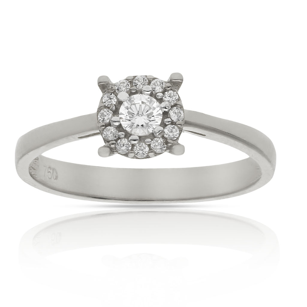 SORTIJA ORO BLANCO 18KL CIRCONITAS