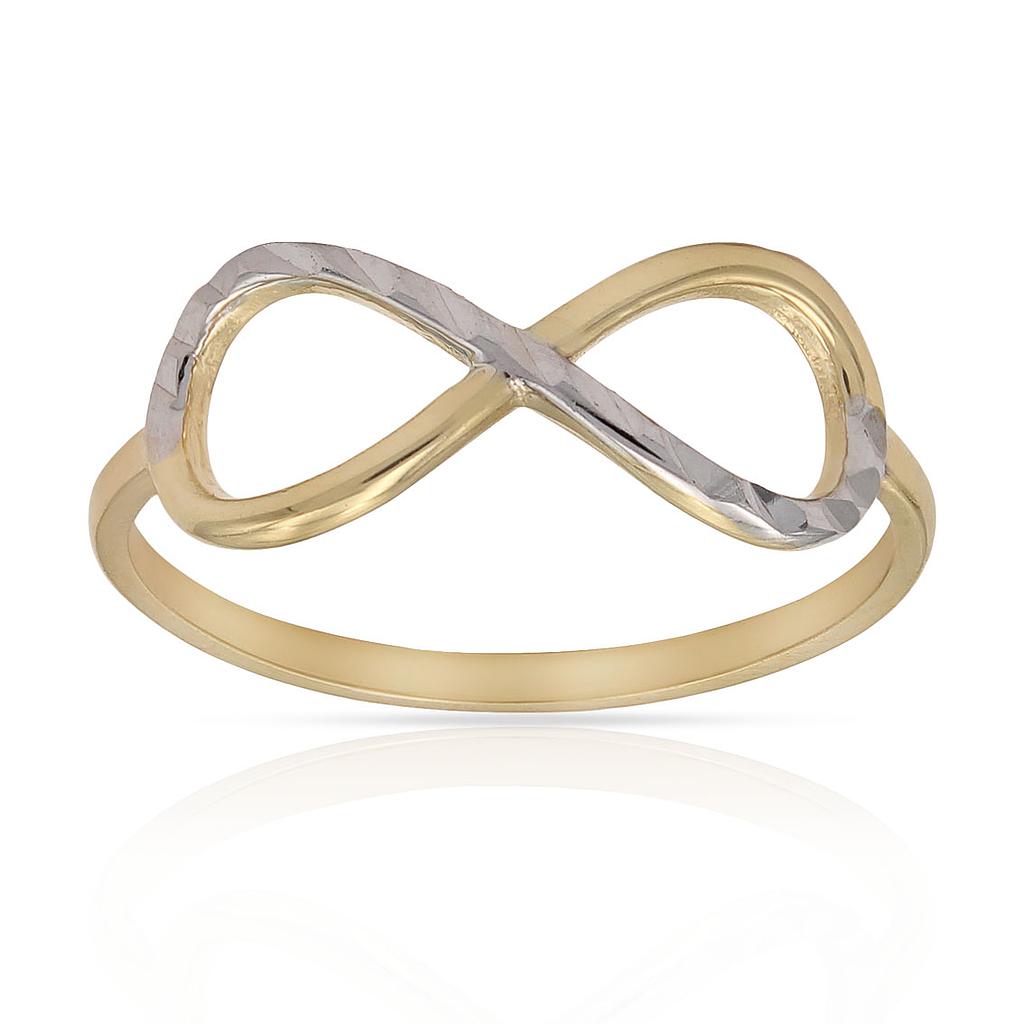 SORTIJA ORO 18KL INFINITO BICOLOR