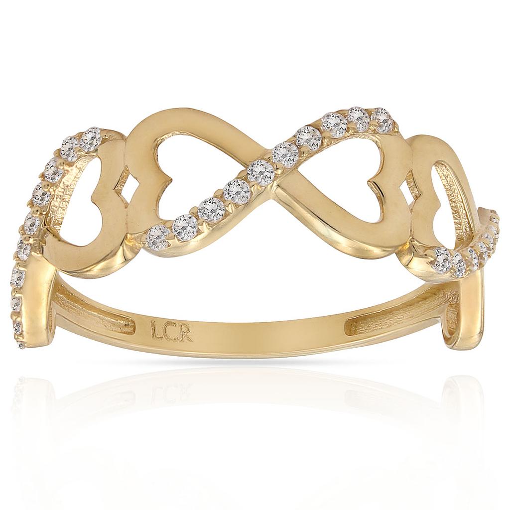 SORTIJA ORO 18KL INFINITO CIRCONITAS