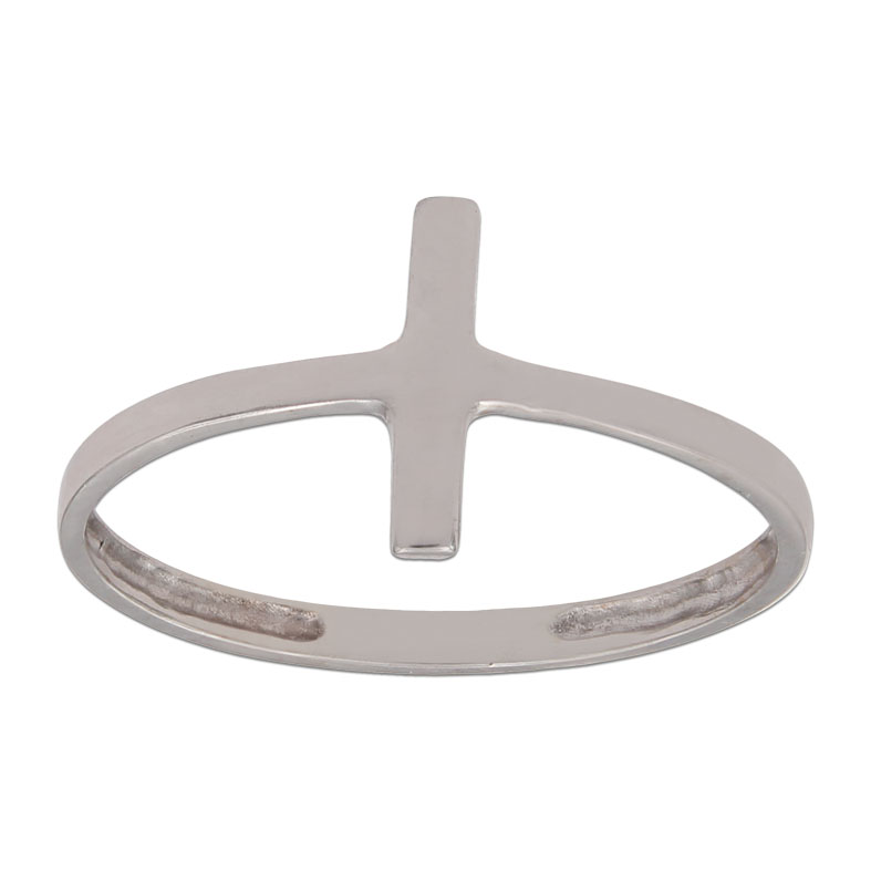 SORTIJA ORO BLANCO 18KL CRUZ