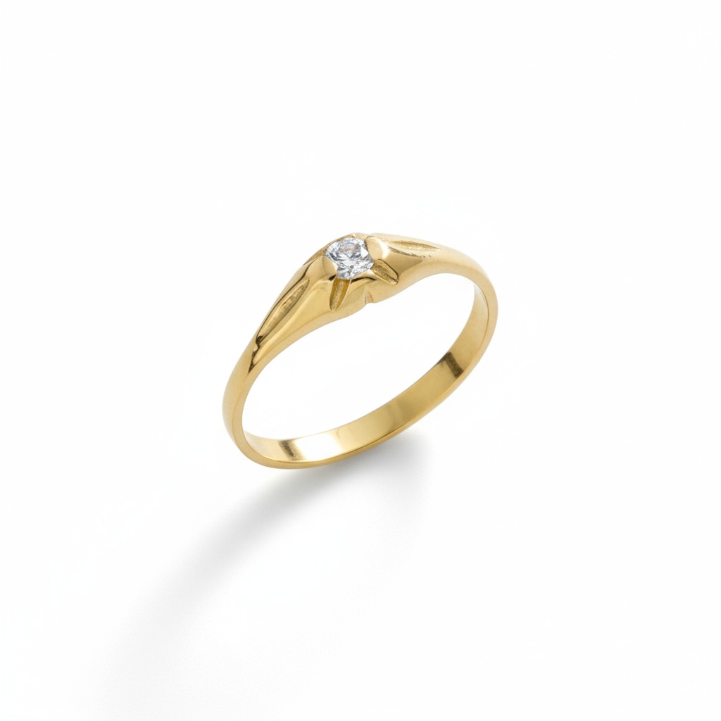 SOLITARIO ORO 18KL CIRCONITA