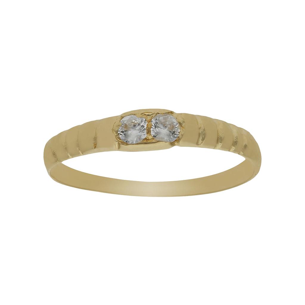 SOLITARIO ORO 18KL BEBE CIRCONITAS