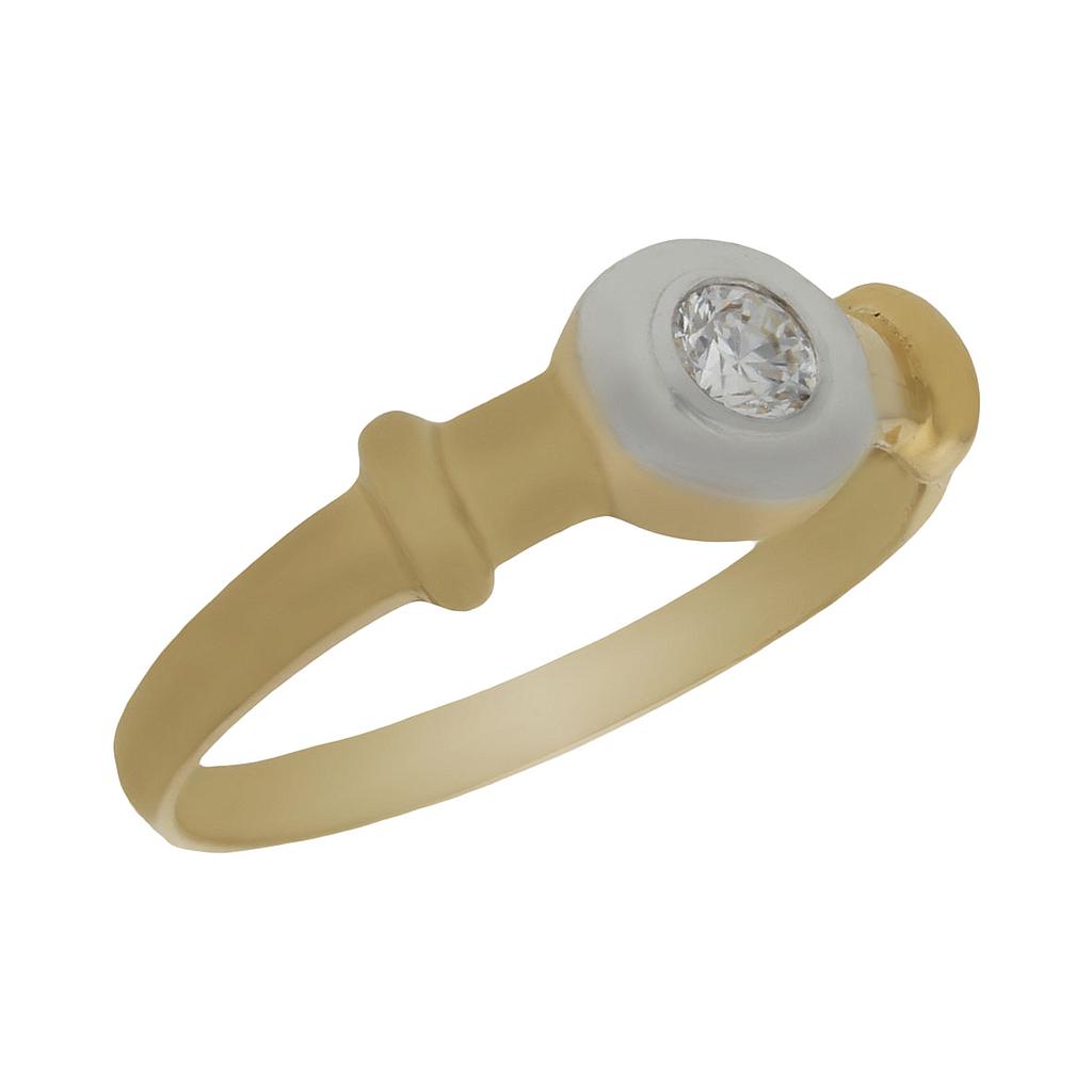 SOLITARIO ORO 18KL BICOLOR