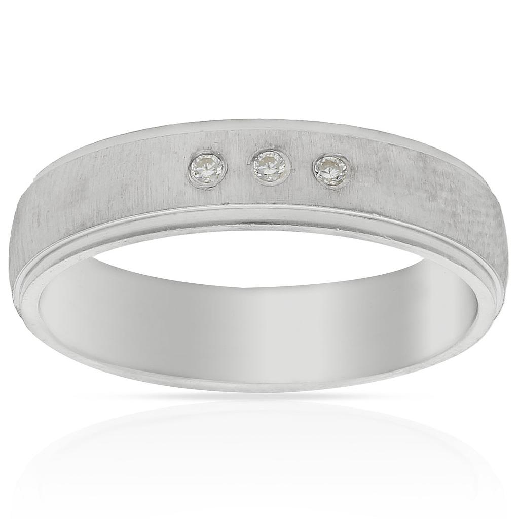 ALIANZA PLATA 925MM 3 CIRCONITAS - 5MM