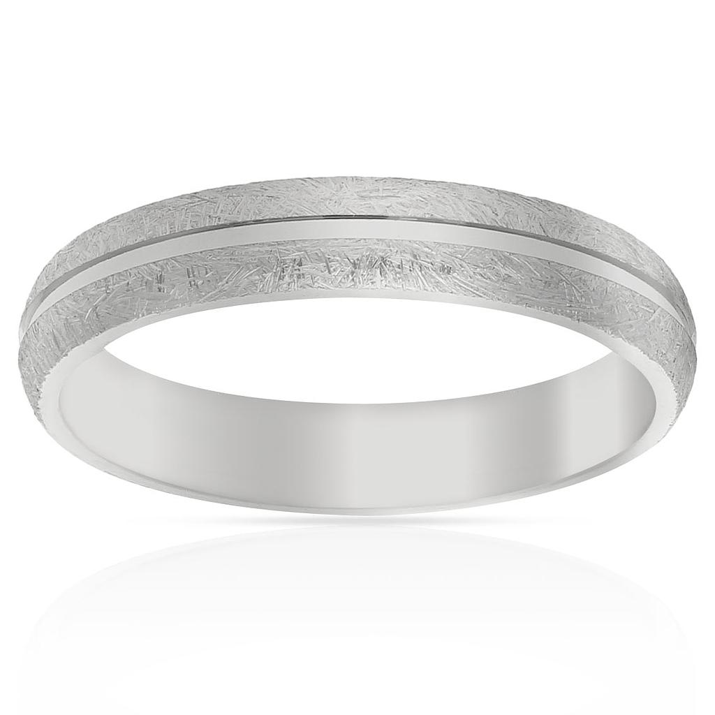 ALIANZA PLATA 925MM TALLADA - 4MM