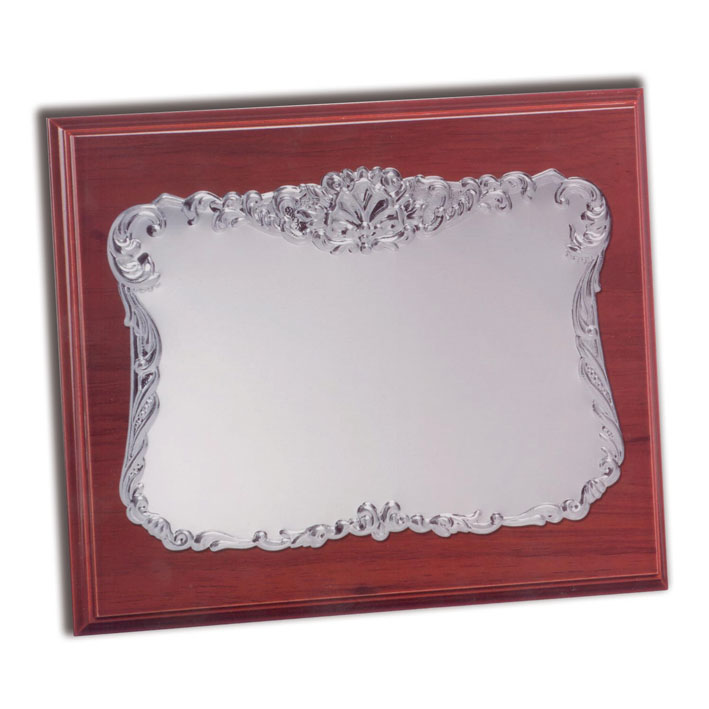 PLACA HOMENAJE ALUMINIO - 26X21CM 18X13CM