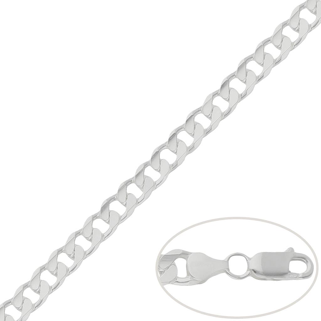 CADENA PLATA 925MM BARBADA - 7.50MM