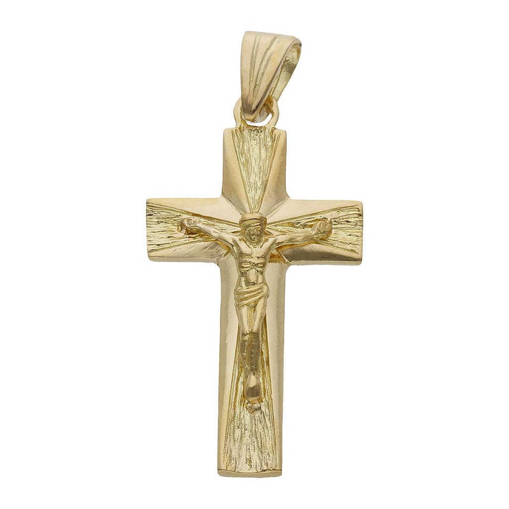 CRUZ ORO 18KL CRISTO - 19x35MM