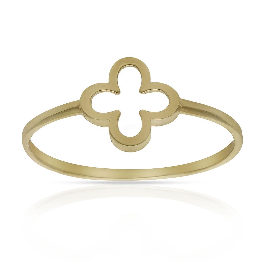 SORTIJA ORO 18KL TREBOL