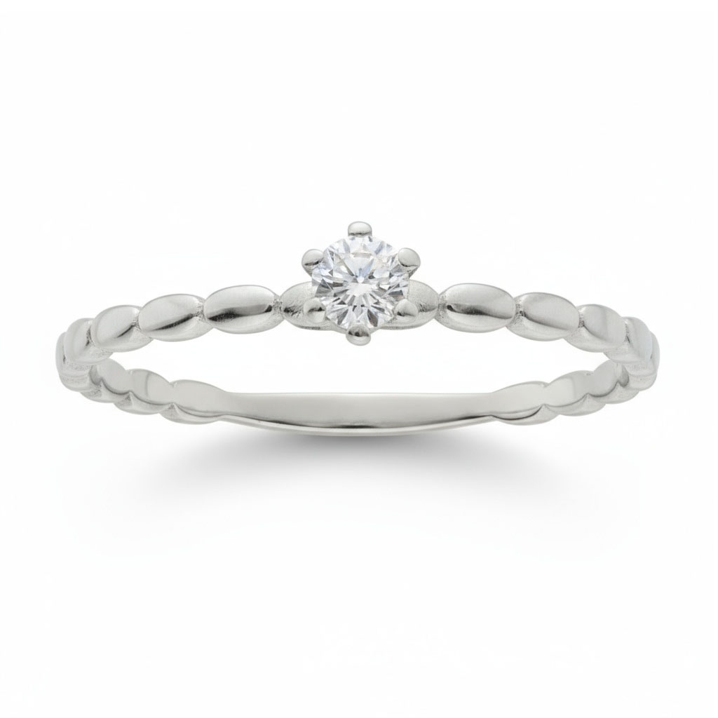 SORTIJA ORO BLANCO 18KL DIAMANTE