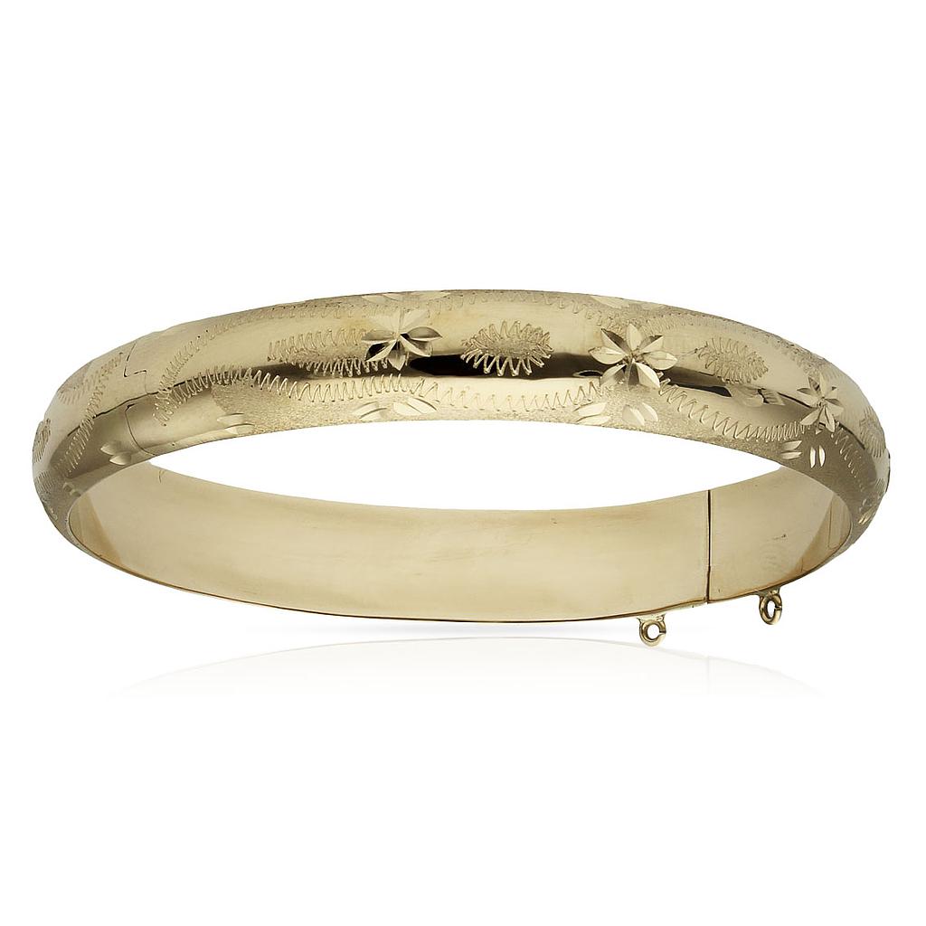 CAÑA ORO 18KL TALLADA ESTRELLA - 10MM