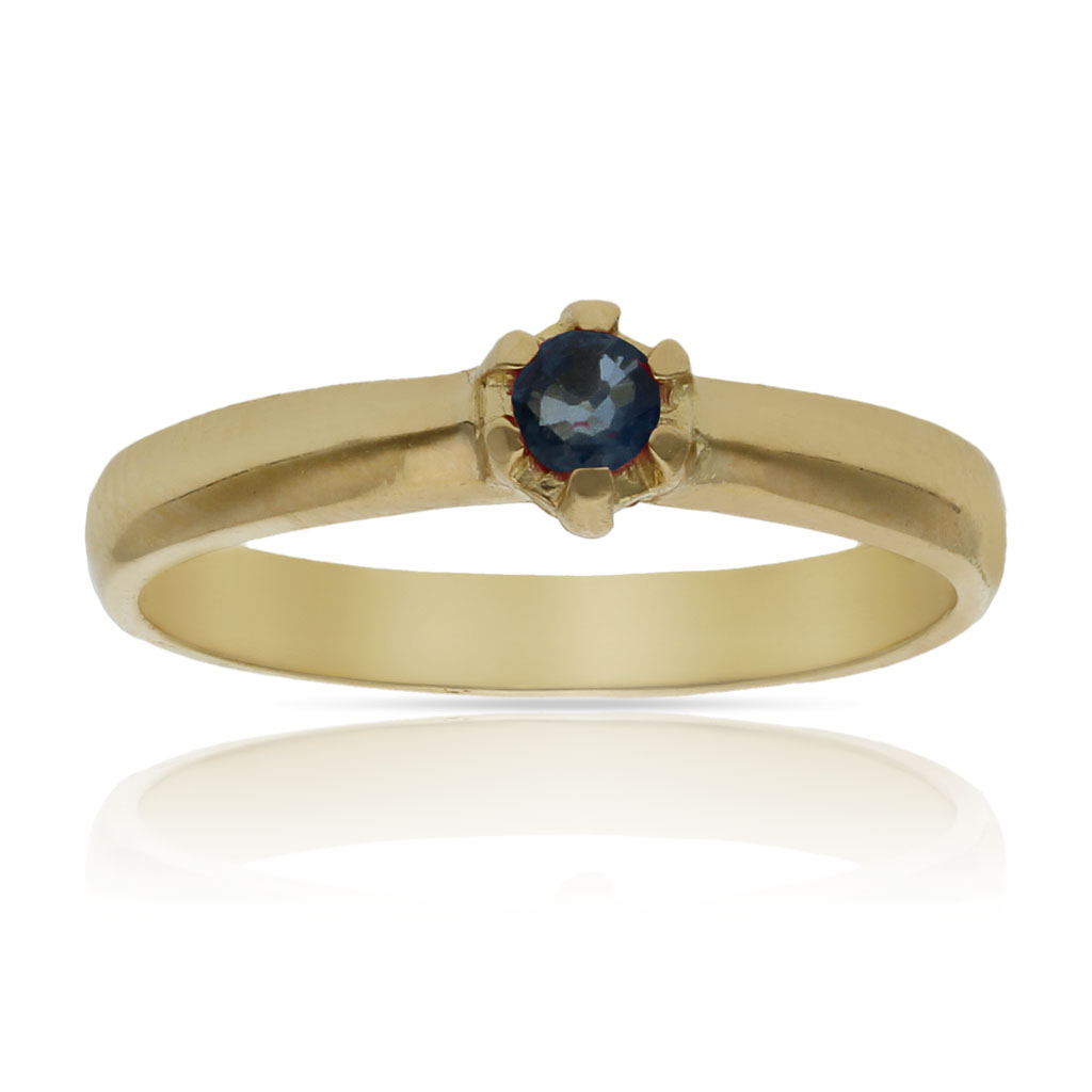 SORTIJA ORO 18KL ZAFIRO FINO