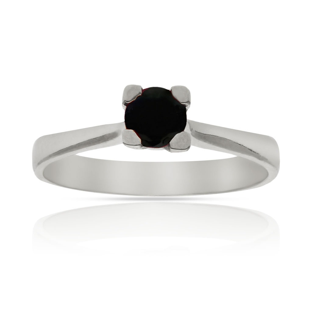 SORTIJA ORO BLANCO 18KL ZAFIRO FINO