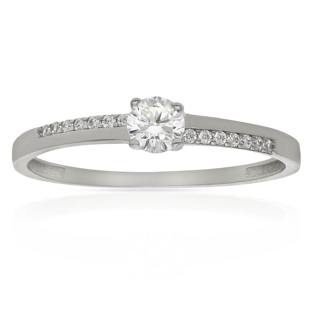 SORTIJA ORO BLANCO 18KL CIRCONITAS