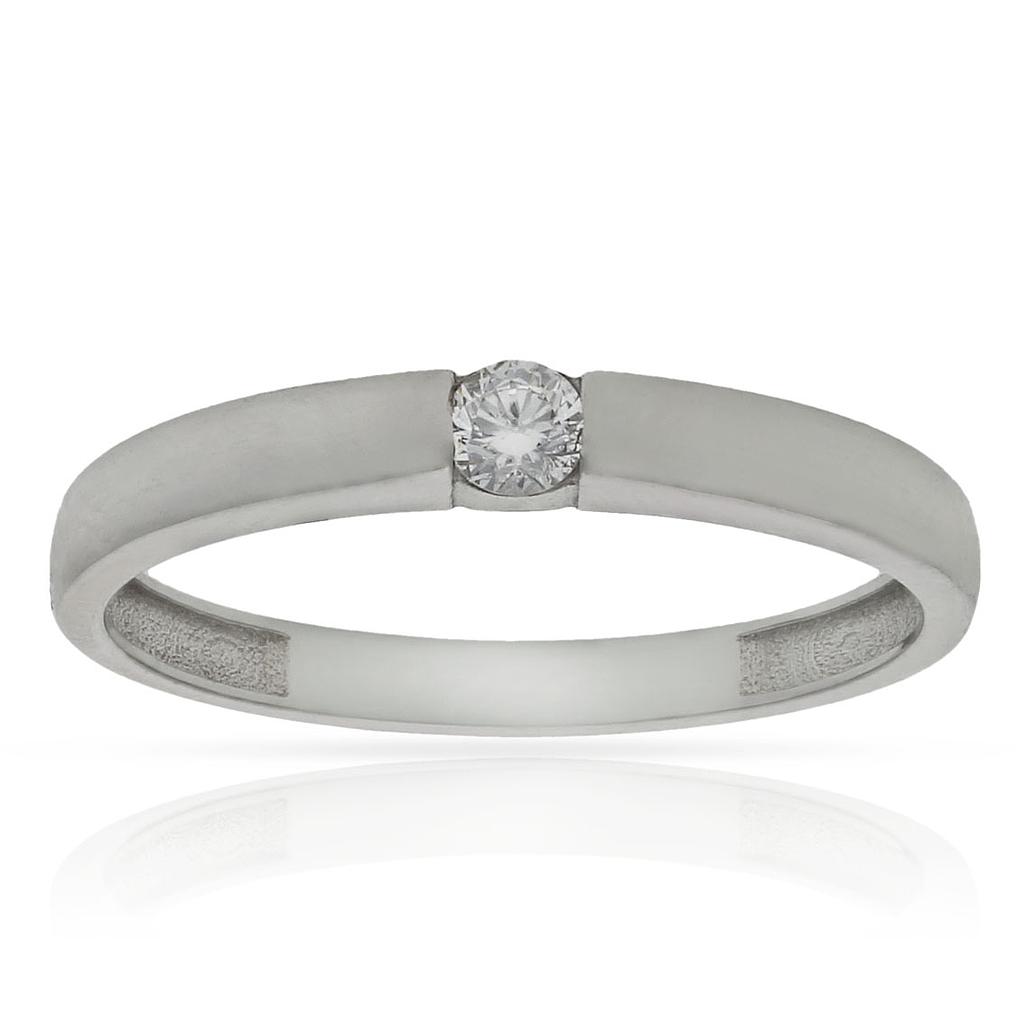 SORTIJA ORO BLANCO 18KL CIRCONITAS